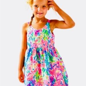 Lilly Pulitzer Rue Dress Fan Sea Pants Size 8 Girls Lined Side pockets Like new